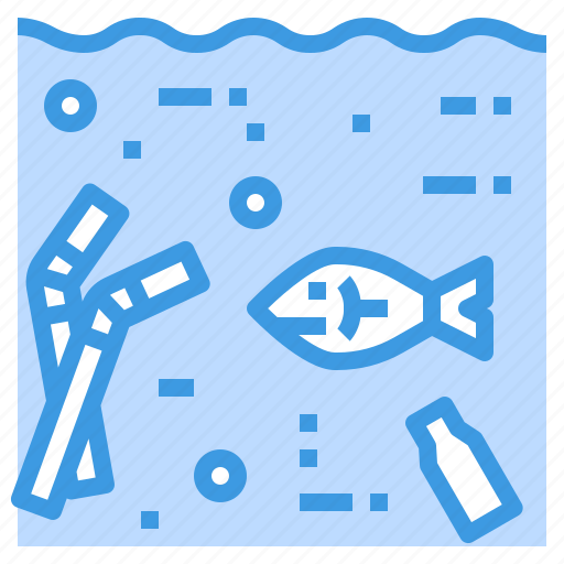 Environment, fish, pollution, straw, waste icon - Download on Iconfinder