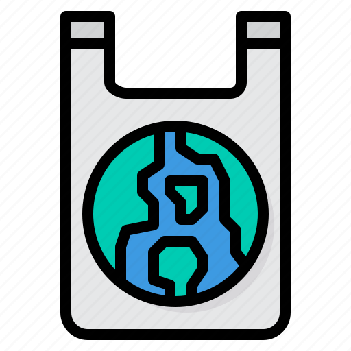 Bag, earth, environment, plastic, waste icon - Download on Iconfinder