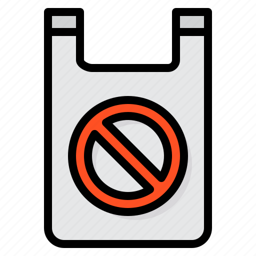 Bag, ban, no, plastic, pollution icon - Download on Iconfinder