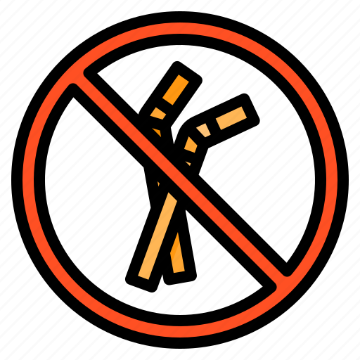 Ban, no, plastic, pollution, straw icon - Download on Iconfinder