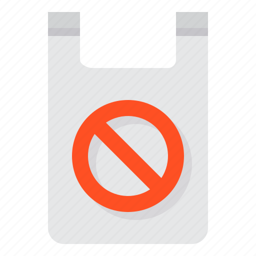Bag, ban, no, plastic, pollution icon - Download on Iconfinder