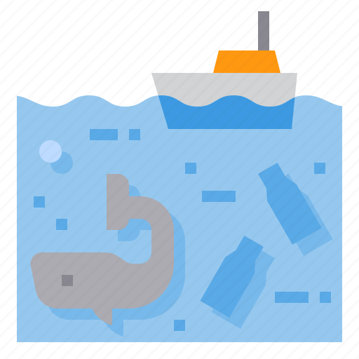 Ocean, plastic, pollution, waste, whale icon - Download on Iconfinder