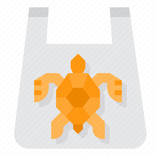 Animal, bag, environment, plastic, turtle icon - Download on Iconfinder