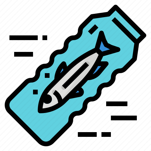 Bottle, fish, plastic, pollution icon - Download on Iconfinder