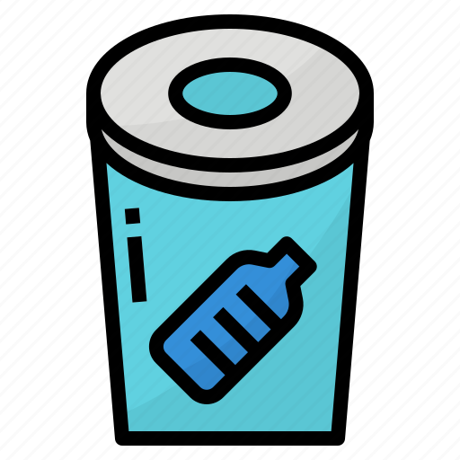 Bin, plastic, recycle, reusable icon - Download on Iconfinder