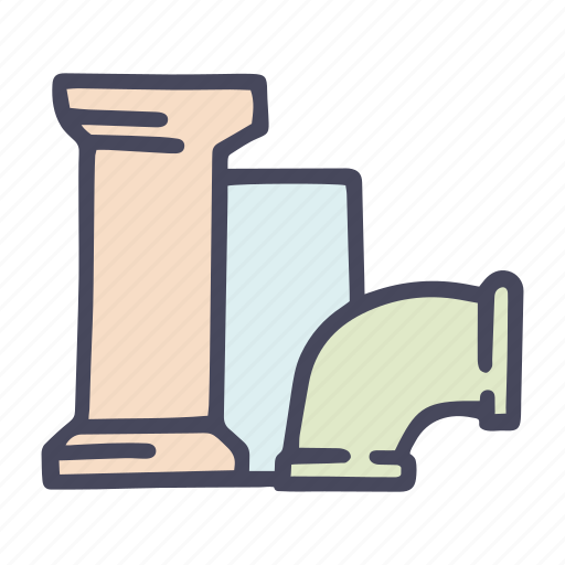 Plastic, products, water, pipe, pipeline, pvc, plumbing icon - Download on Iconfinder