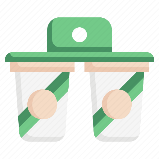 Holder, plastic, cup, takeaway, paper, products icon - Download on Iconfinder
