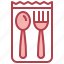 disposable, plastic, fork, food, spoon 