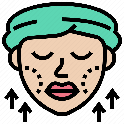 Face, lifting, remove, wrinkles, youthful icon - Download on Iconfinder