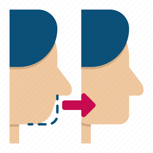 Chin, surgery, plastic surgery icon - Download on Iconfinder