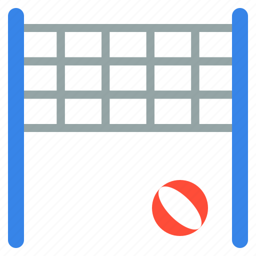 Ball, outdoors, play, playground, playground equipment, valleyball net, volleyball icon - Download on Iconfinder