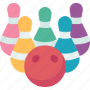 bowling, pins, ball, toy, game