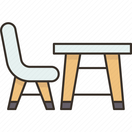 Table, chair, kids, playroom, furniture icon - Download on Iconfinder