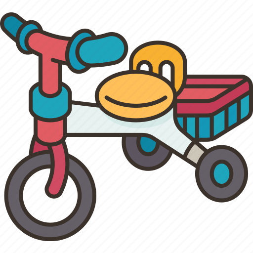Tricycle, kids, bike, childhood, learning icon - Download on Iconfinder