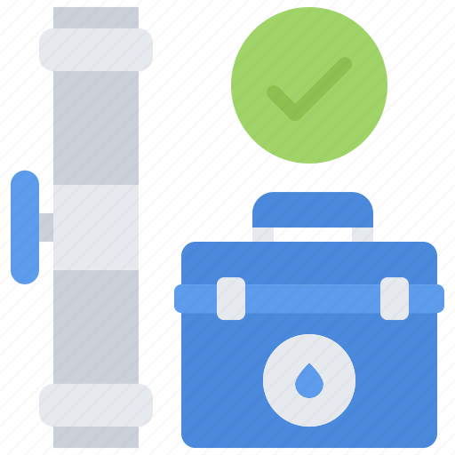 Pipe, plumber, plumbing, repair, toolbox, water icon - Download on Iconfinder