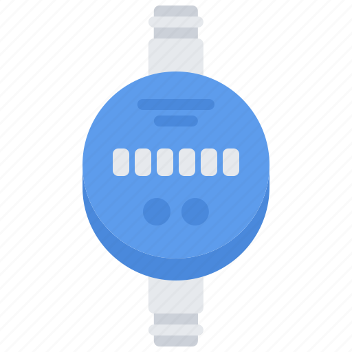 Meter, pipe, plumber, plumbing, water icon - Download on Iconfinder