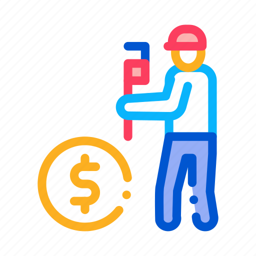 Cost, equipment, fix, fixing, plumber, profession, worker icon - Download on Iconfinder