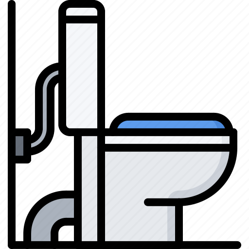 Connection, pipe, plumber, plumbing, toilet, water icon - Download on Iconfinder