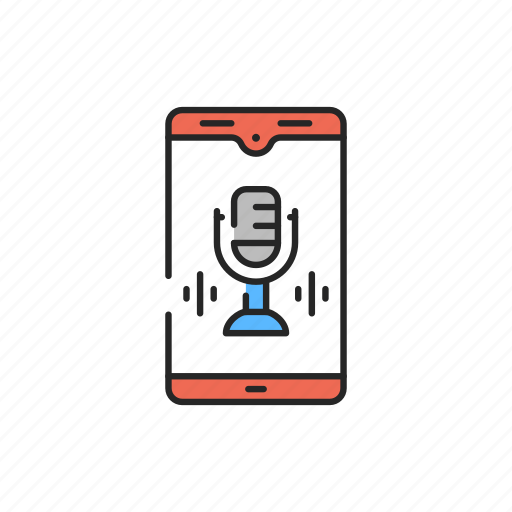 Smartphone, podcast, mic, record icon - Download on Iconfinder