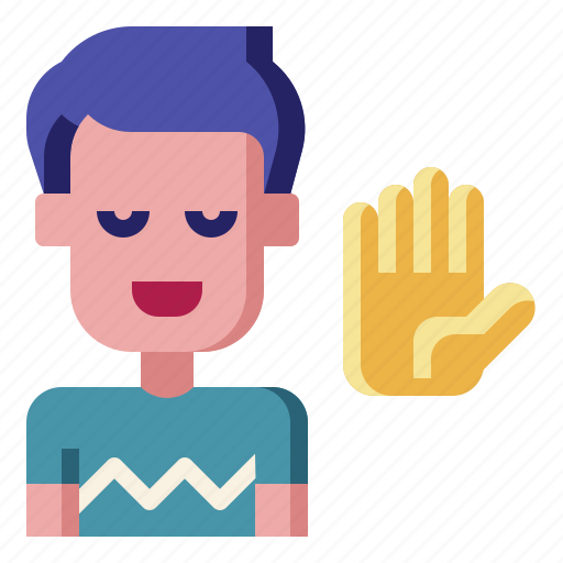Raise, hand, moderator, speech, lecture, conference, gesture icon - Download on Iconfinder