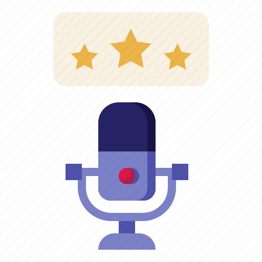 Rate, favourite, podcast, star, microphone, favorite icon - Download on Iconfinder