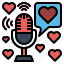 podcast, love, microphone, romantic, audio, like 