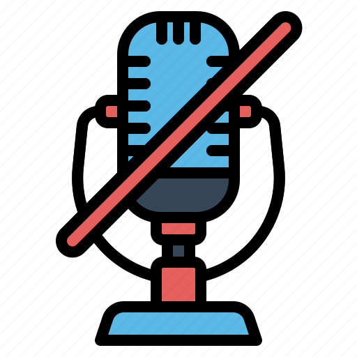 Podcast, mute, microphone, audio, sound, speech icon - Download on Iconfinder