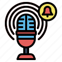 podcast, notification, alert, microphone, alarm