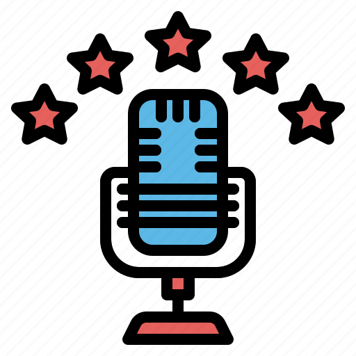 Podcast, rating, star, audio, microphone, radio icon - Download on Iconfinder