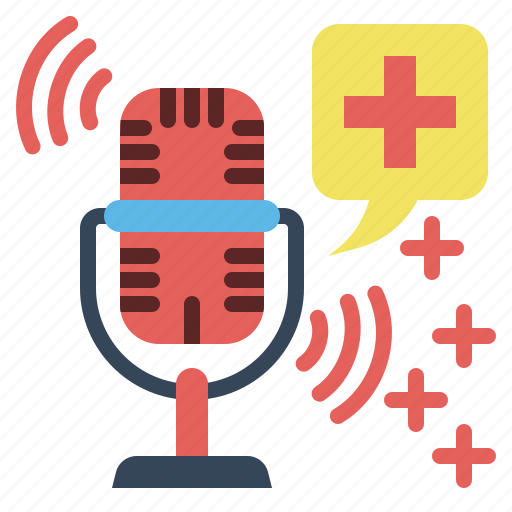 Podcast, medical, health, audio, microphone, chat icon - Download on Iconfinder