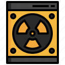 radioactive, nuclear, power, signaling, radiation, industry