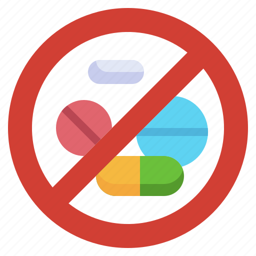 No, drugs, medication, signaling, healthcare, medical icon - Download on Iconfinder