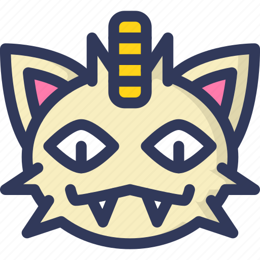 Meowth, pokemon, game, ball, gaming icon - Download on Iconfinder