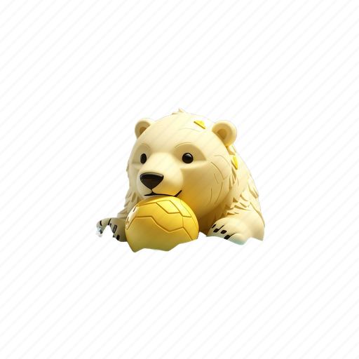 Dreamshaper, single, of, polar, bear, fishing, emojiba 3D illustration - Download on Iconfinder