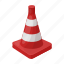 barrier, cone, fencing, limiter, plastic, red, road 