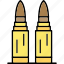 bullets, ammunition, missile, shell, small, bomb 