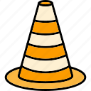cone, alert, safety, warning