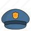 case, crime, police, police hat 