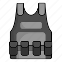 bullet proof vest, bullet vest, case, crime, police