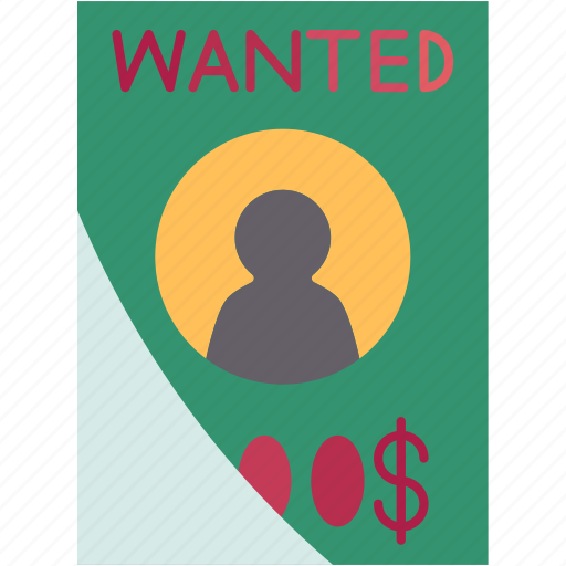 Wanted, criminal, hunt, poster, reward icon - Download on Iconfinder