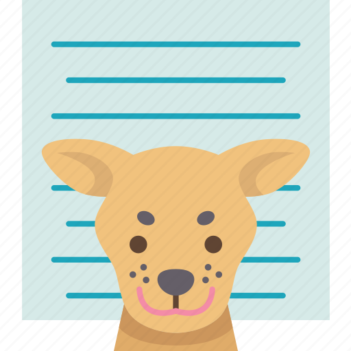 Dog, mugshot, felony, crime, guilty icon - Download on Iconfinder