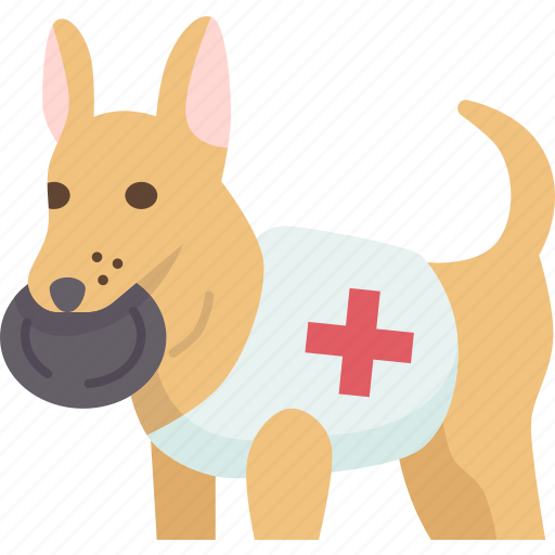 Dog, rescue, assist, service, support icon - Download on Iconfinder