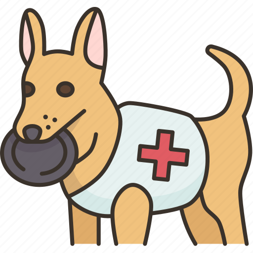 Dog, rescue, assist, service, support icon - Download on Iconfinder
