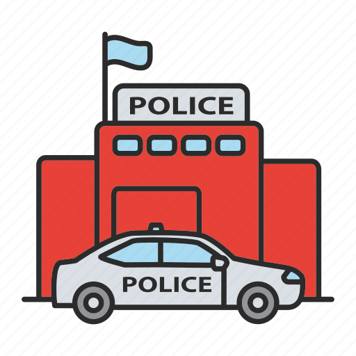 Building, car, department, police, policeman, station, vehicle icon - Download on Iconfinder