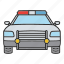 automobile, car, officer, police, policeman, sheriff, vehicle 