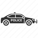 automobile, car, cop, officer, police, policeman, vehicle