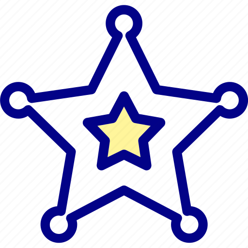 Badge, cop, police, sheriff, star icon - Download on Iconfinder