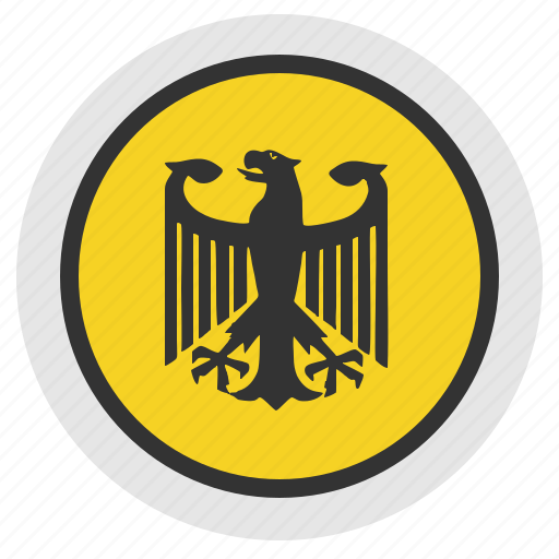 Bundestag, eagle, politics, round, sign icon - Download on Iconfinder