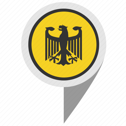 Bundestag, eagle, geo, location, map, pointer icon - Download on Iconfinder
