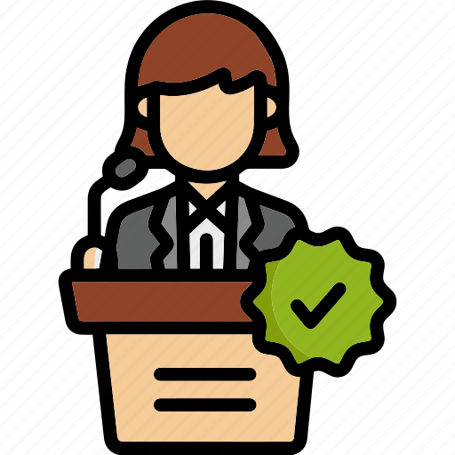 Politician, vote, speech, talk, call, communication icon - Download on Iconfinder
